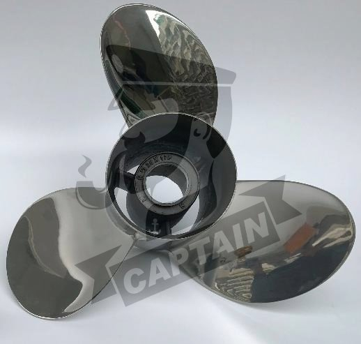 Hélice de barco de acero inoxidable de alto rendimiento de 13 1/4 x 17 pasos para fuerabordas Evinrude 60-90HP