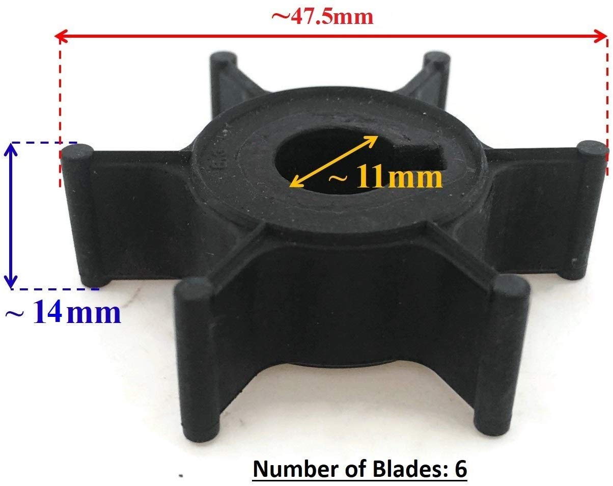 OEM No. de pieza 47-80395M Impulsor de bomba de agua para mercurio