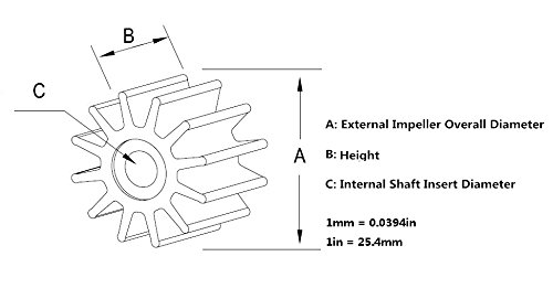 Número de pieza OEM 47-95289-2 Impulsor de bomba de agua para mercurio